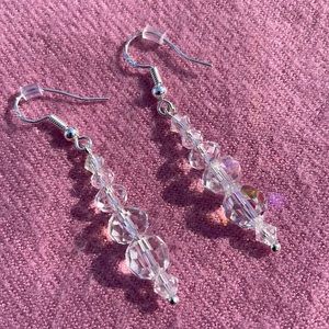 Handmade Jewelry Earrings w New & Upcycled Beads & Sterling Silver Hooks